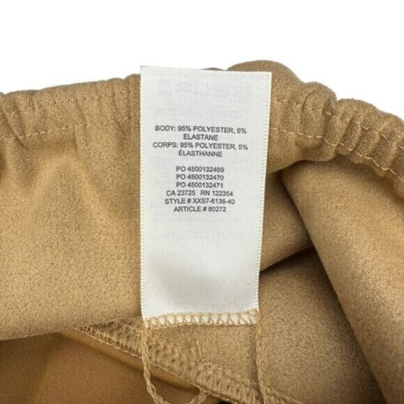 Aritzia Wilfred Free Daria Faux Suede Leggings In Tannin Size Small - Picture 5 of 6